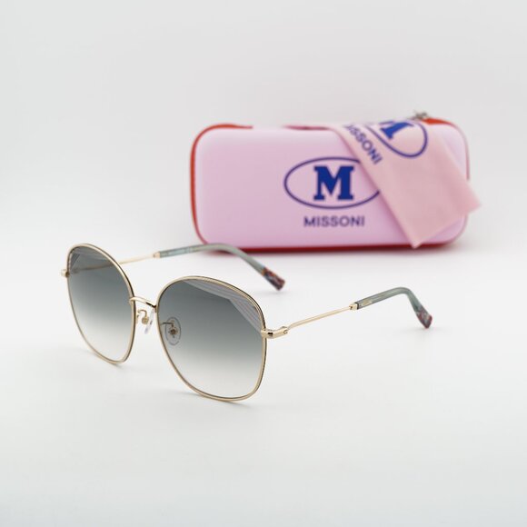 Missoni MIS 0014/S 0PEF 9O Geometric Sunglasses - Gold/Grey main image 10